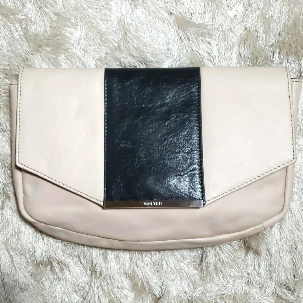 Walter baker leather clutch